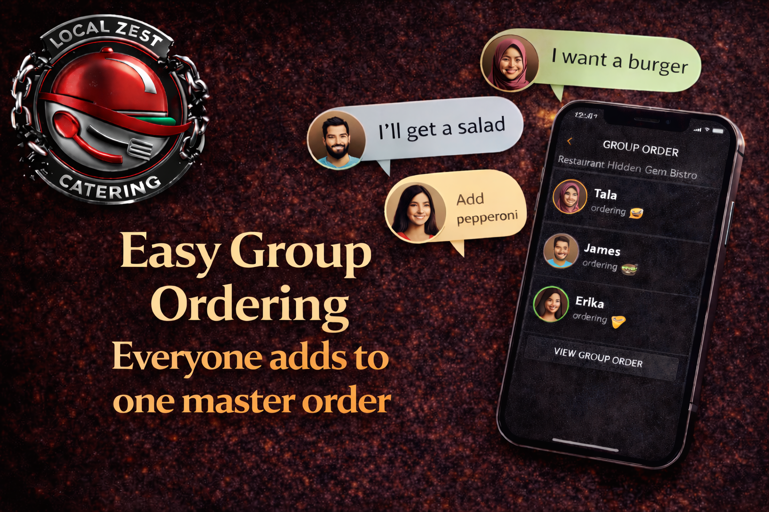 Group ordering feature