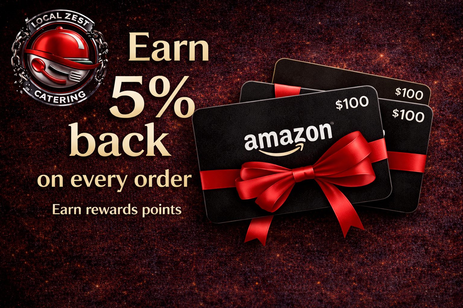 5 percent back on every order