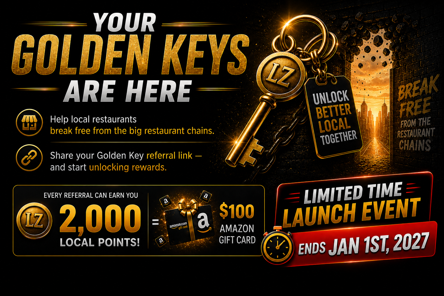 Referral launch promotion